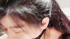 Extreme deepthroat goddess chokes and gags with spit dripping everywhere. Is this too rough?