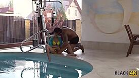 Bored Teen Babe Feels Joy Making Love to Strong Black Male