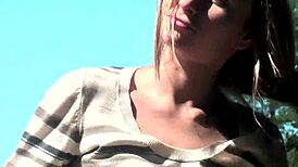 oh wow, these perfect european cuties are flashing their tits and pussies in public! 😍