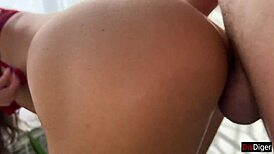 Sexy Wife Begs for Outdoor Doggystyle While Husband Works Away