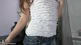 Hey Sasha, ready to show off that cute teen solo dildo play on Cutiesgalore?