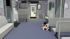 old stranger gropes young asian student in subway