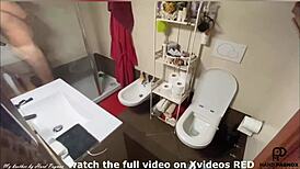 Boy spied masturbating in shower