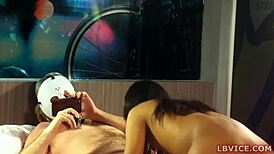 Teen Ladyboy Elle Bent Over for Deep Doggystyle Action?