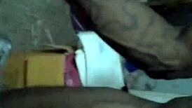 In this homemade scene, the muscular ebony slut bends over for intense doggystyle action