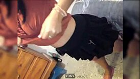 Latina Couple's First Anal Session With Dirty Talk And Cum On Ass