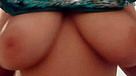 Breasts burst out of bikini at the beach!