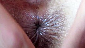 just watching this extreme closeup of asshole fingering fetish at home