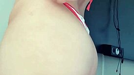 Look at this blonde slut flashing in a towel by the window?