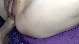 Ass Drilling While Spreading Her Wet Pussy Wide