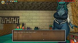 Creeper girl and piglette give deepthroat in Hornycraft ep 24 😜