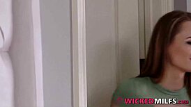 Why does the horny stepson bang his hot stepmom Natasha Starr while his jealous girlfriend watches?