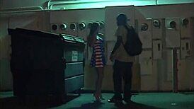 White Milf Encounters Bbc Behind Dumpster