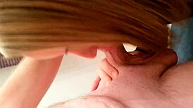 Young Slut Deepthroats Nasty Cock In Homemade Blowjob Session!