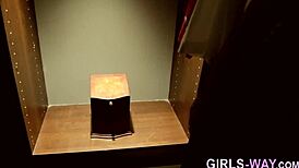 Hey, ever seen a busty lesbian babe ride a strapon like this?