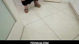 My huge tits blonde stepmom Astrid Star is begging for a fuck and creampie in POV!