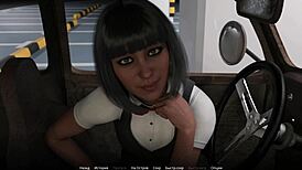 Beautiful blonde gets fucked in a car in a WVM game