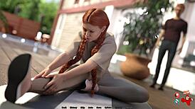 Slim teen Megan Venturi gets bent over for blowjob and hardcore fucking with cumshot