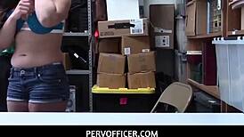 Curvy Teen Shoplifter Deepthroats Big Cock