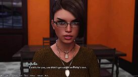 being a dik 143, hot rich brunette ASKS me HARD QUESTIONS in outfit