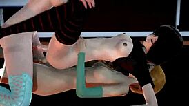 Mavis enjoys threesome with princess elsa and anna. Creampie fun in hotel.