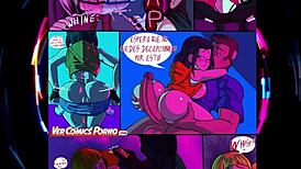 Detailed Cartoon Party Scenes With Anime Characters And Hentai Elements