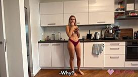 Romantic Breakfast Turns Into Dirty Teen Cock Pounding!