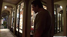 Blonde milf takes hard pounding with facial finish