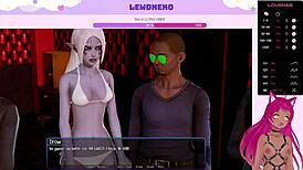 vtuber lewdneko dives into harem hotel antics