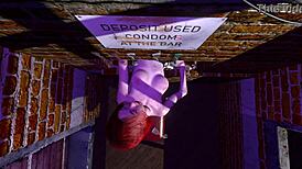 japanese anime girl sucks big cock through gloryhole in 3d hentai