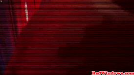 European Hooker in Amsterdam Sucks Dick and Gets Jizz on Tits