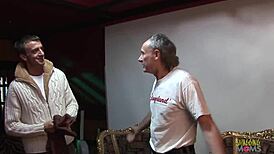 Curvy Blonde Dominates Wild Group with Double Penetration. She Takes Multiple Guys in Stockings!