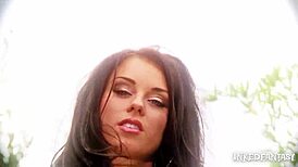 i can't believe inked goddess daniela is stripping on independance day, her big tits bouncing with clothes ripped