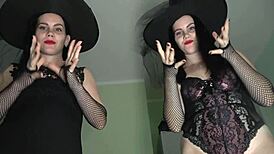 Two Witches Fuck and Cum at Halloween Orgy