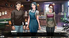 Pretty anime girl engages in outdoor sex scene