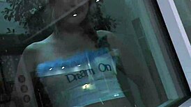 Girl next door turns peeping tom and craves a rough doggystyle pounding.