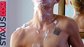 Stepbrother Helps Shave Then Assfucks Me In Bathroom