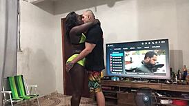 my hot brazilian neighbor gave me her pussy as a christmas gift