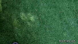 I Can’t Get Enough of This Couple’s Hardcore Anal Fucking in Their Backyard Garden