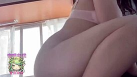 Wow, check this cosplay babe sucking and riding her boyfriend's cock hard!