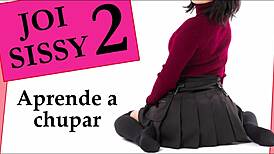 Joi sissy learns sucking with feminization and cei tips