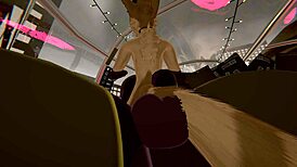 Rough quickies between plushy and his femboy friend