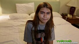 the asian teen girl begs for bent over pounding on tuktukpatrol.