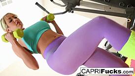 वर्कआउट सेशन से इंटेंस सेक्स तक ब्रूनेट स्टार के साथ