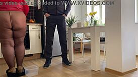 I watched my mother-in-law’s sexy hairy ass and pussy get what they needed. It was intense.