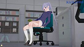 Aoba Suzukaze And Hifumi Takimoto Masturbate Intense Futanari Sex