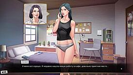 Pretty anime girl engages in outdoor sex scene