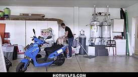 Big Tits Milf Mannequin Awakens with Desire and Gets Fucked Hard