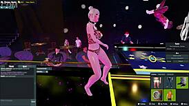 Yessicahotwife dancing at the night club