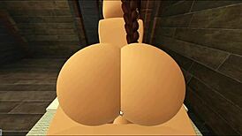 In roblox pov, cowgirl rides, bent over doggystyle, blowjob action unfolds